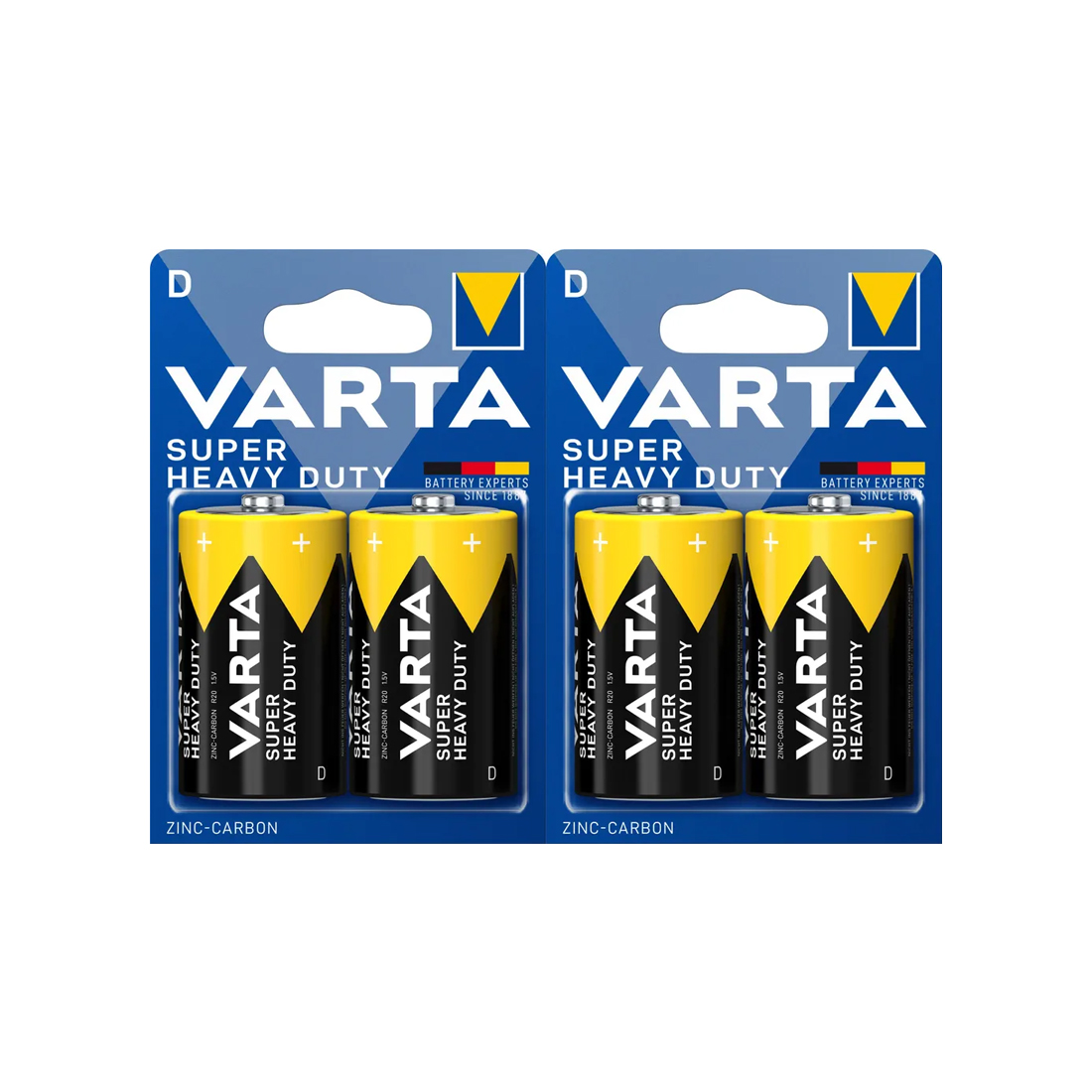 Varta Батарейка VARTA Superlife Mono 1.5V - R20P/D 2 шт. в блистере
