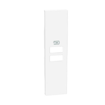 Bticino Лицевая панель Bticino KW13C Living Now USB 2 разъёма 15 Вт/3000мА 1 модуль белый
