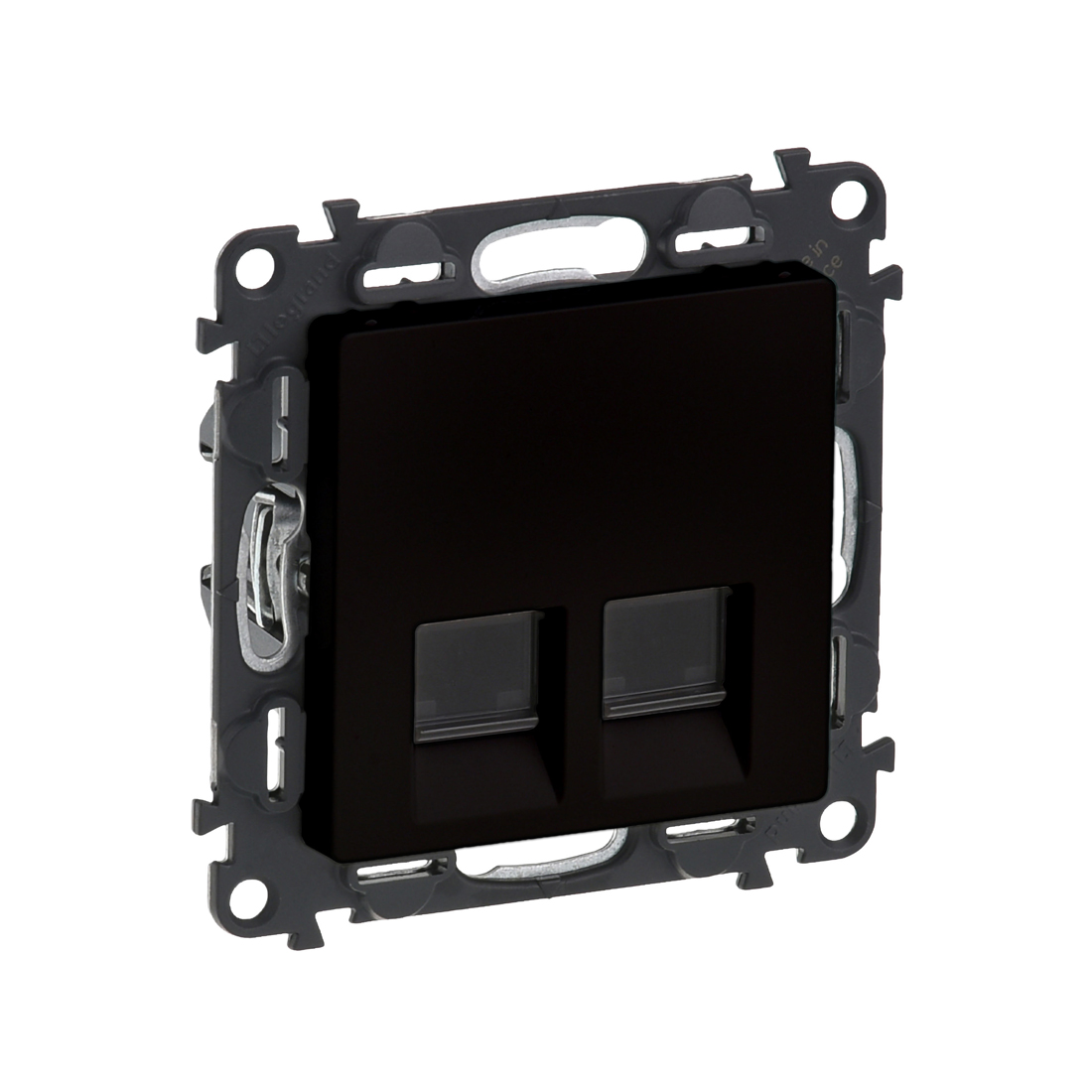 Legrand Информационная розетка двойная Legrand Valena Life RJ45 Кат.6 UTP с лиц. пан. антрацит
