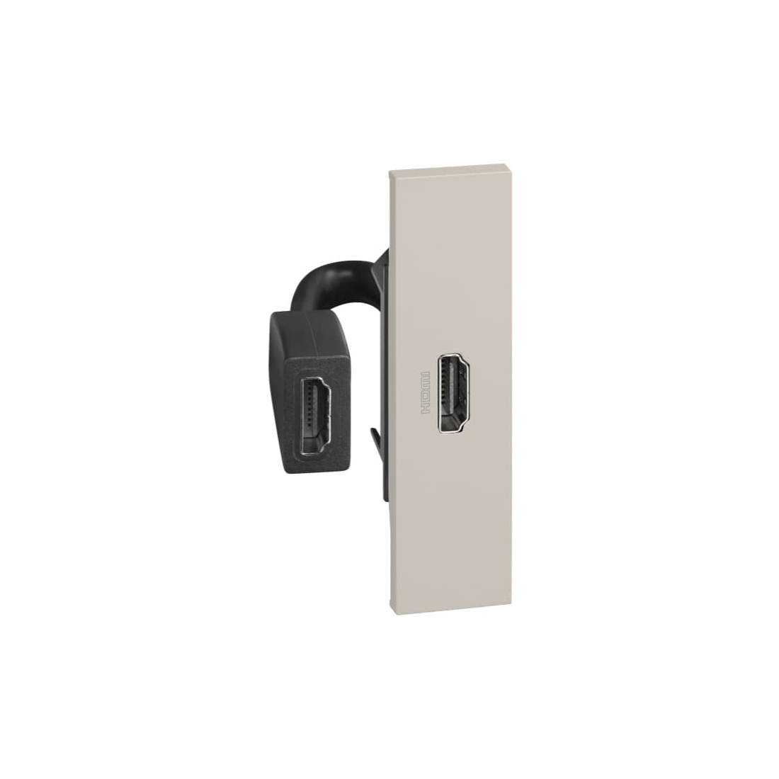 Bticino Лицевая панель Bticino KМ14 Living Now для розетки HDMI 1 модуль песочный