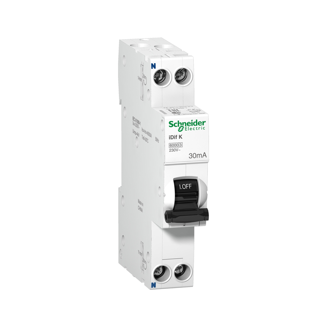 Schneider Electric Дифференциальный автоматический выключатель SE A9D63620 iDif K 20A 6 ka C 30мА AC