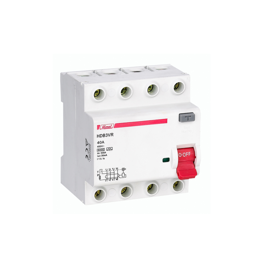 Himel ВДТ Himel HDB3VR 4Р 25А 30мА тип AC 6кА