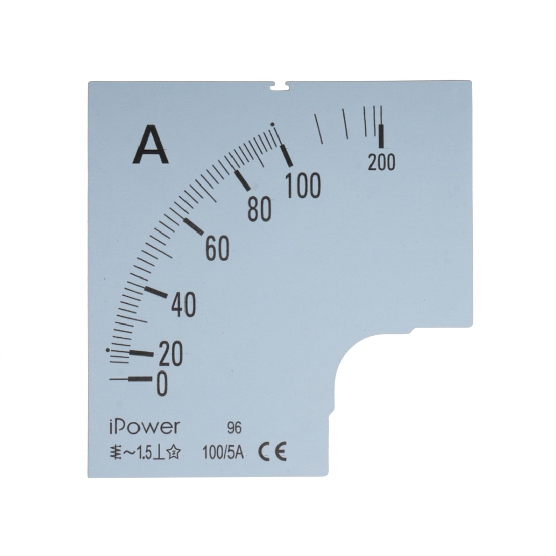iPower Шкала для амперметра iPower 100/5