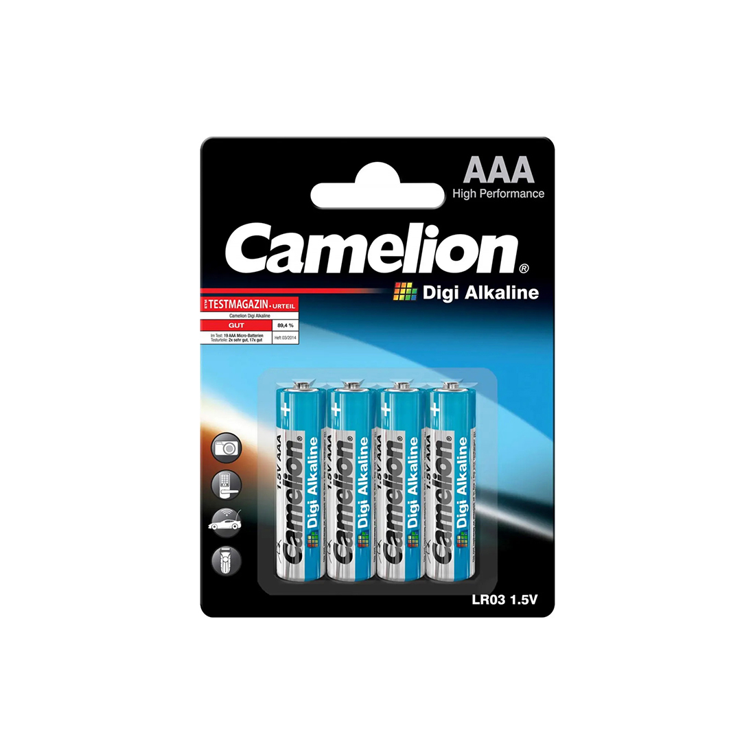 Camelion Батарейка CAMELION Digi Alkaline LR03-BP4DG 4 шт. в блистере