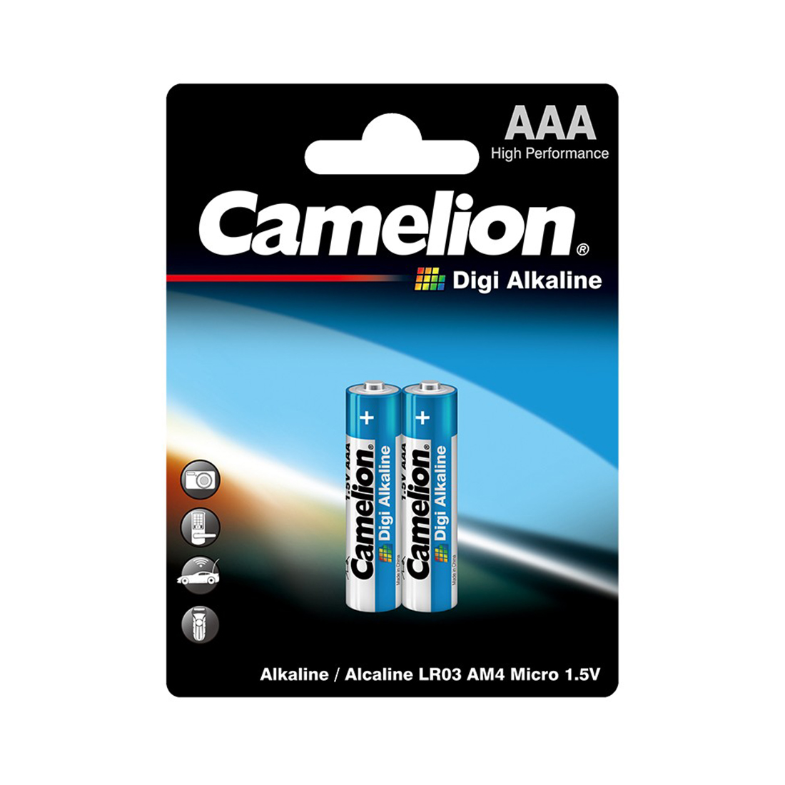 Camelion Батарейка CAMELION Digi Alkaline LR03-BP2DG 2 шт. в блистере