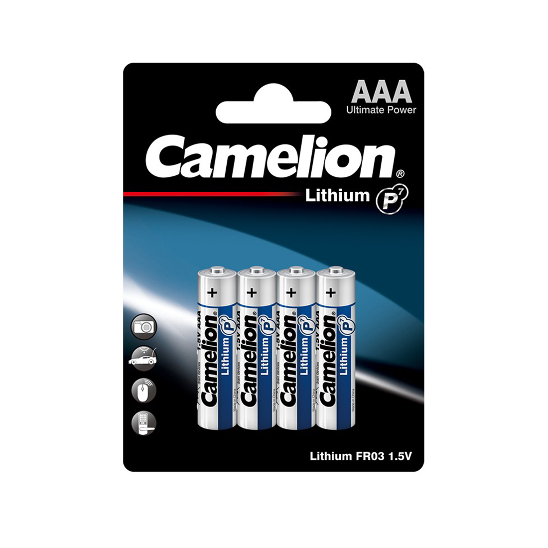 Camelion Батарейка CAMELION Lithium P7 FR03-BP4 4 шт. в блистере