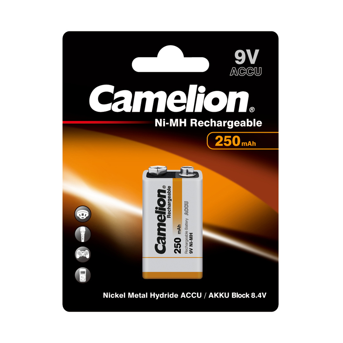 Camelion Аккумулятор CAMELION Rechargeable Ni-MH NH-9V250BP1