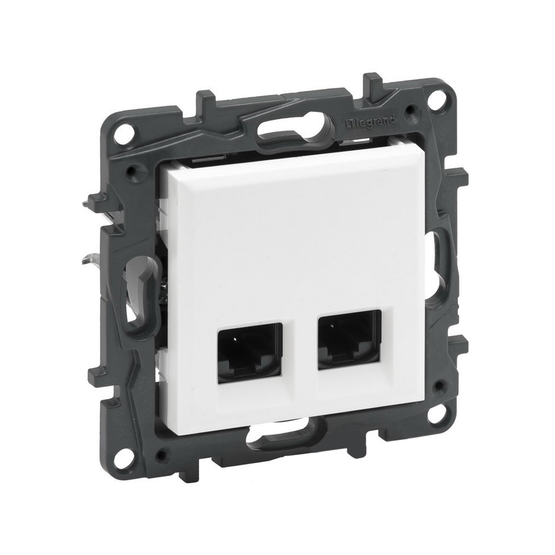 Legrand Информационная розетка двойная Niloe Step 2хRJ45 Кат.5e UTP Белый new