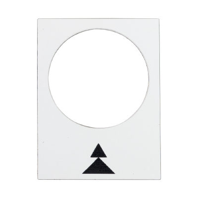 Schneider Electric Маркировка SE ZB2BY4909 30х40 Slow Fast Вниз Белая