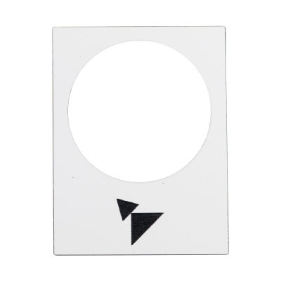 Schneider Electric Маркировка SE ZB2BY4915 30х40 Slow Fast Вправо Вн Белая