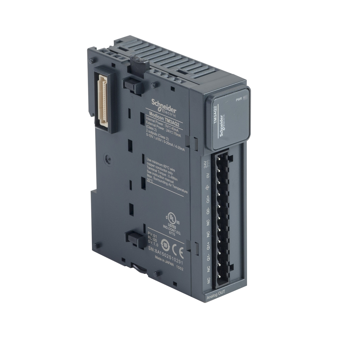 Schneider Electric Модуль расширения SE TM3AQ2 аналоговый ТМ3 2 выхода