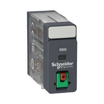 Schneider Electric Реле интерфейсное RXM SE RXG21P7 5А 230В с блок кнопкой 2CO