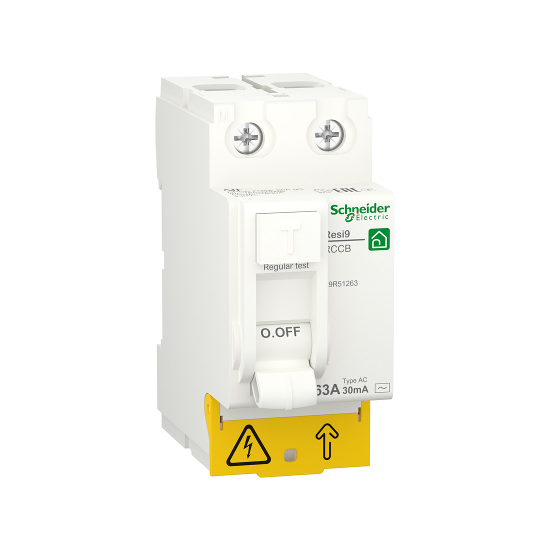 Schneider Electric Выключатель дифференциального тока SE RESI9 2P 63А 30мА