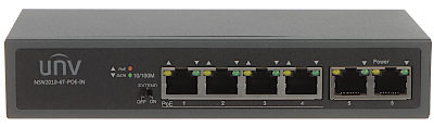 Uniview 6-ти портовый PoE коммутатор NSW2010-6T-POE-IN